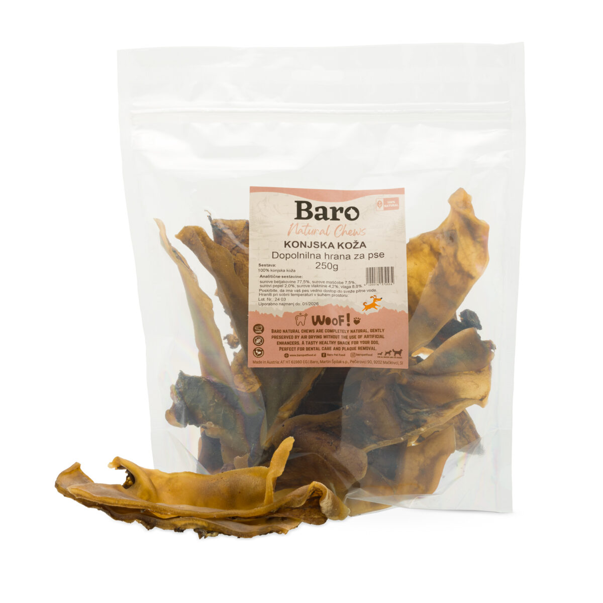 Baro natural chews konjska koža