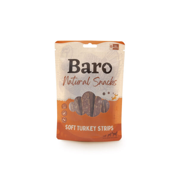 NAT SNACKS SOFT STRIPS - TURKEY 150G