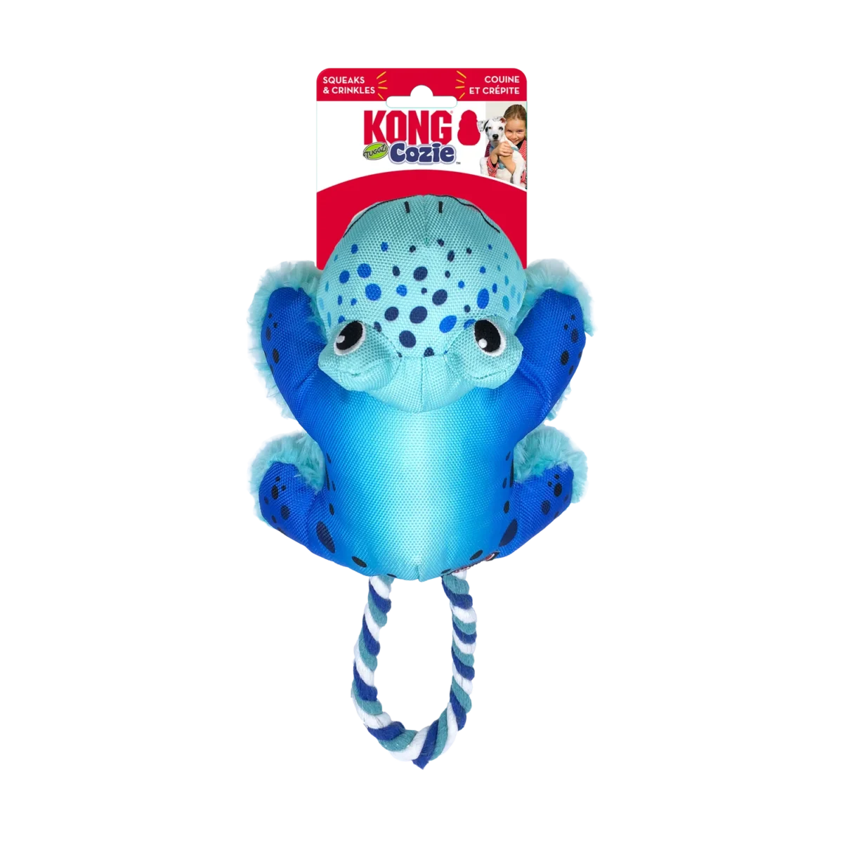 Kong Cozie Tuggz Frog S/M - Slika 1