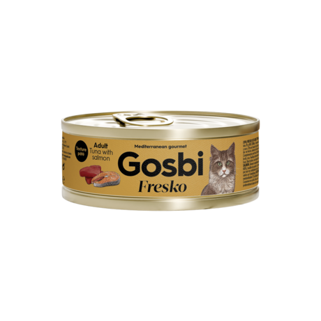 FRESKO CAT ADULT TUNA WITH SALMON 70 GR .