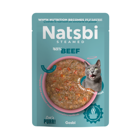 NATSBI CAT STEAMED BEEF 80G.