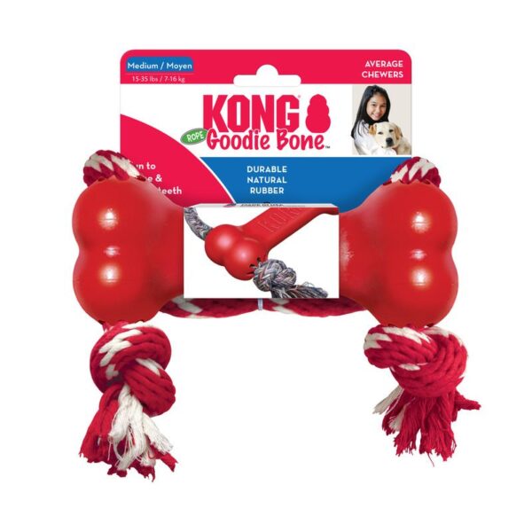Kong Goodie Bone with Rope M  - igračka za pse