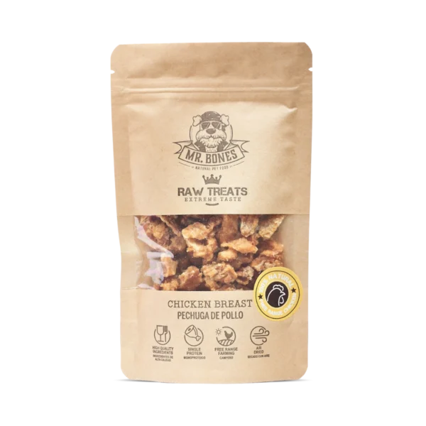 MR BONES - RAW TREATS - CHICKEN BREAST 45G