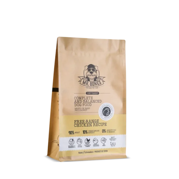 Mr.Bones - sušeni BARF - Free range Piletina 450g