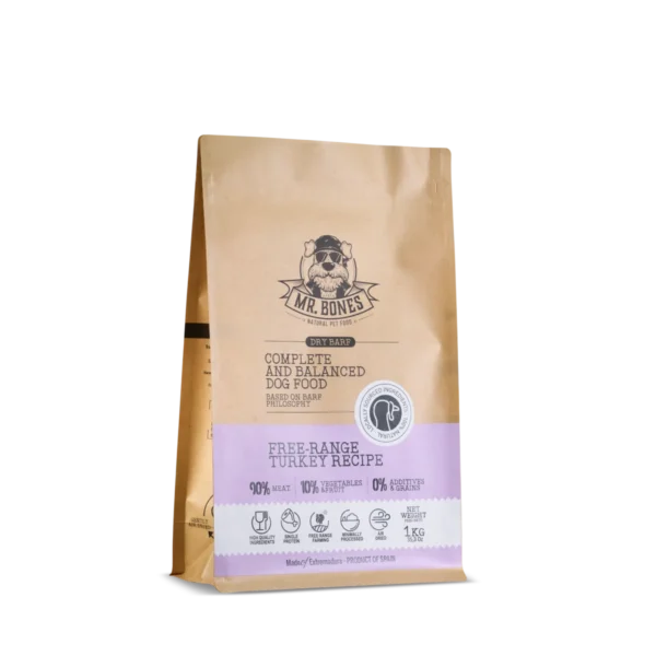 Mr.Bones - sušeni BARF - Puretina 450g