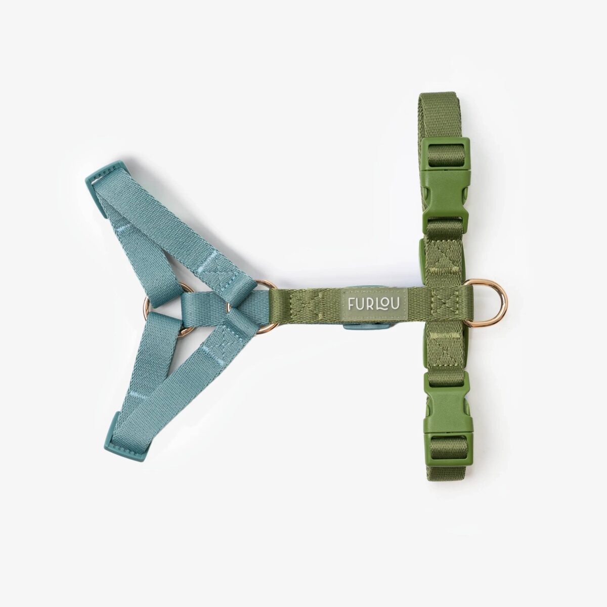 Furlou – Y oprsnica za pse Strap – Blue/Green - Slika 2