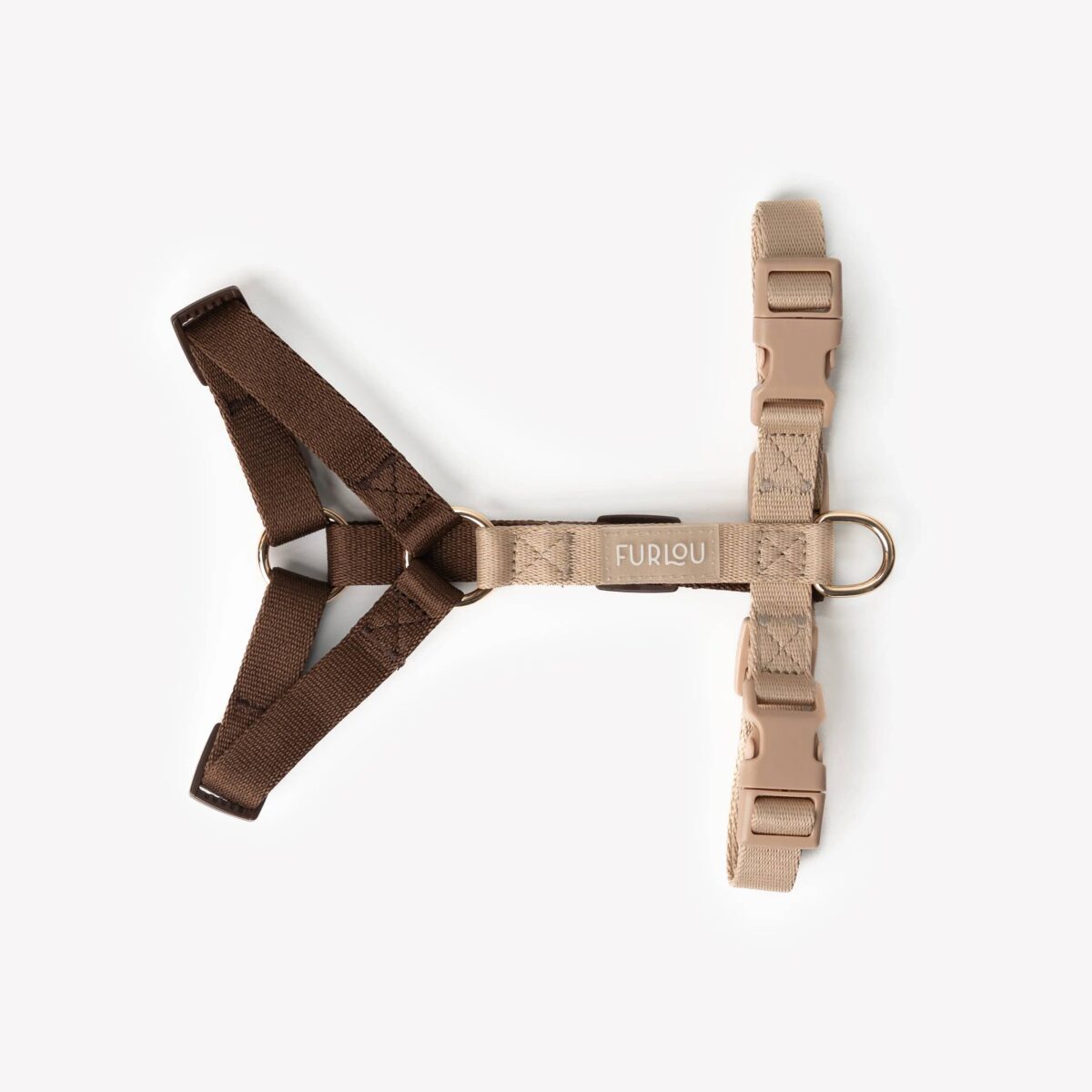Furlou – Y oprsnica za pse Strap – Brown/Tan - Slika 2