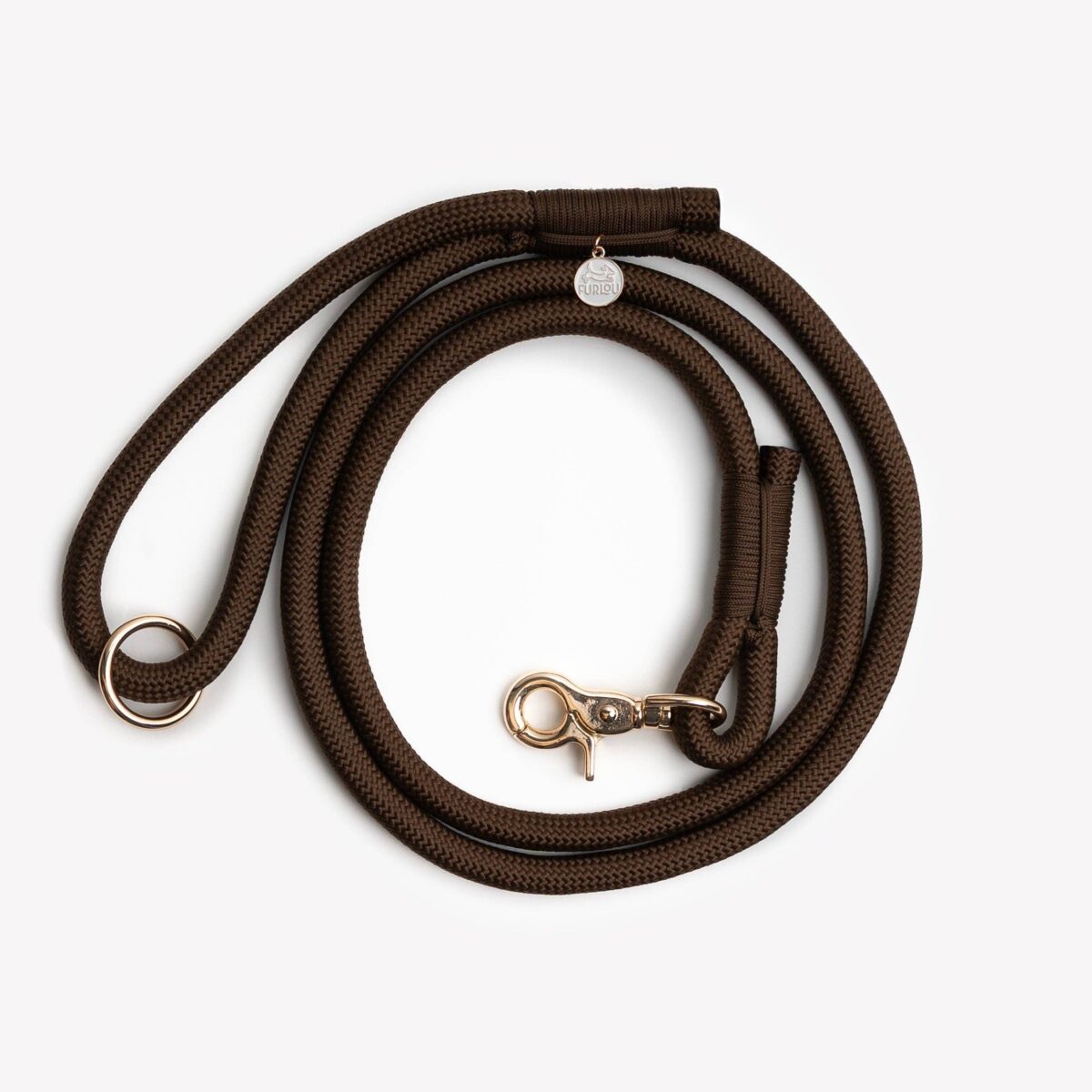 Furlou - Pleteni povodac za pse - Brown - Slika 1