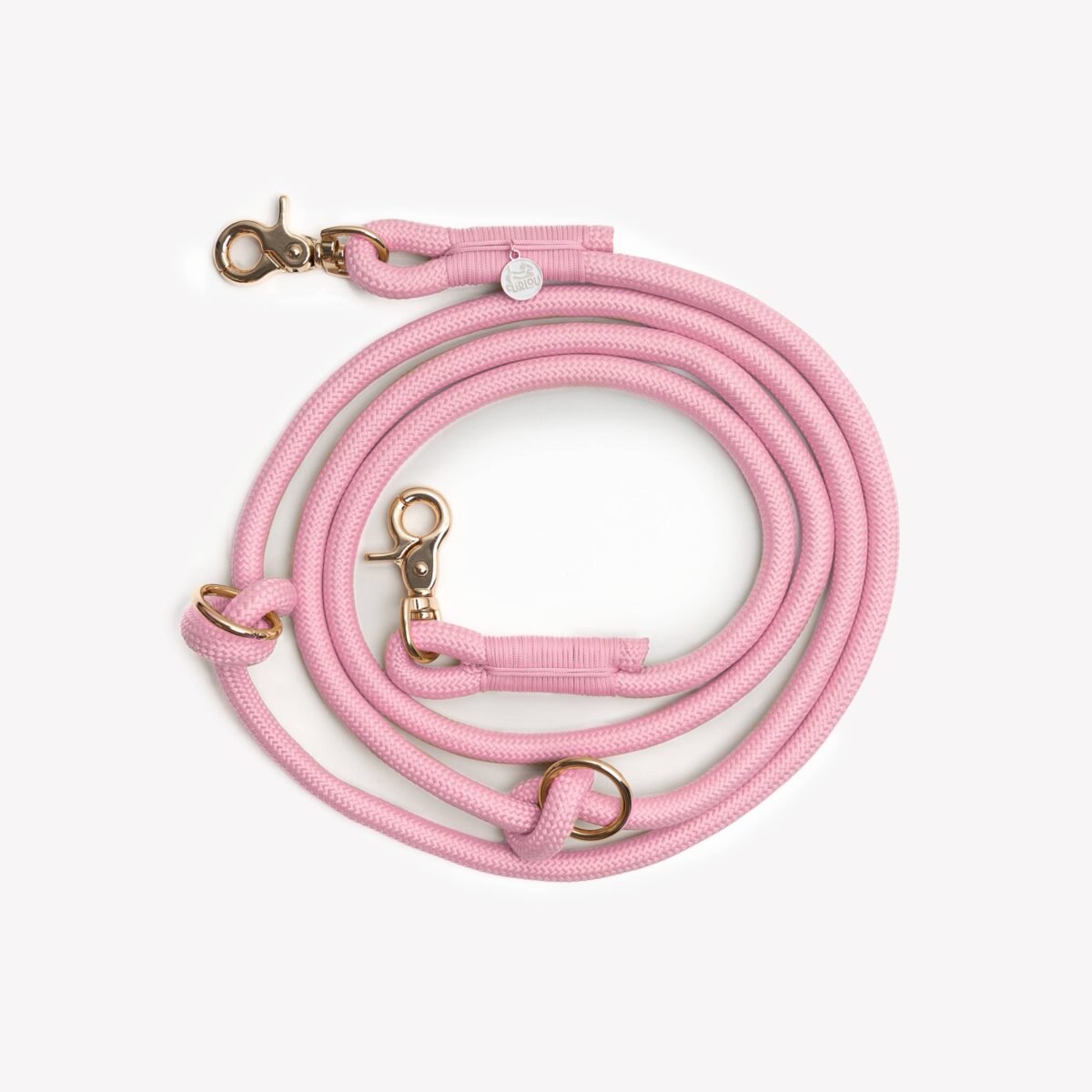 pink-hands-free-braided-leash-3 Furlou - Hands-free pleteni povodac za pse - Pink - Slika 1