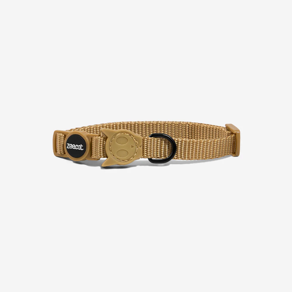 zeedog-cat-collar-sand_main-1.jpg Zee.cat - Ogrlica za mace - Sand - Image 1