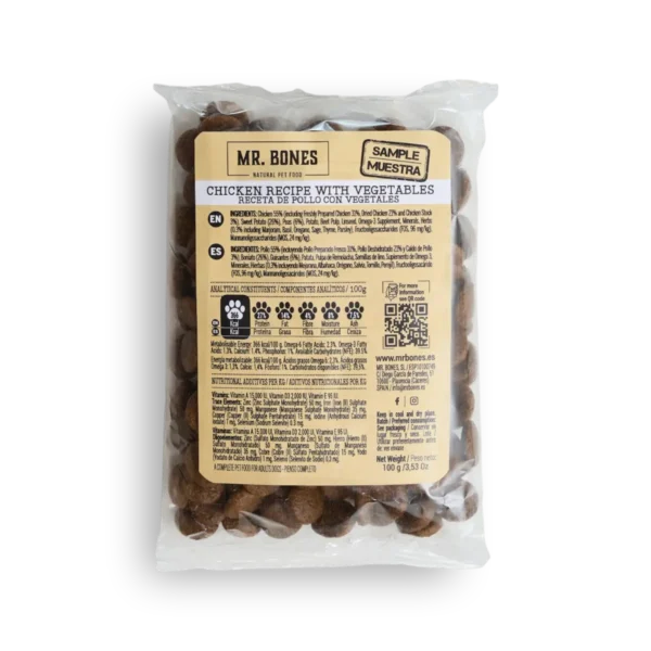 Mr.Bones - Suha hrana bez žitarica - Piletina 100g