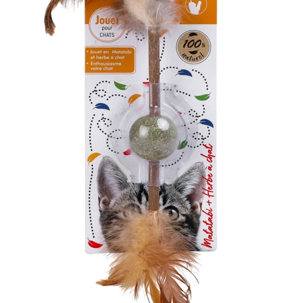 Wouapy Feather Ball Catnip – Igračka za mačke