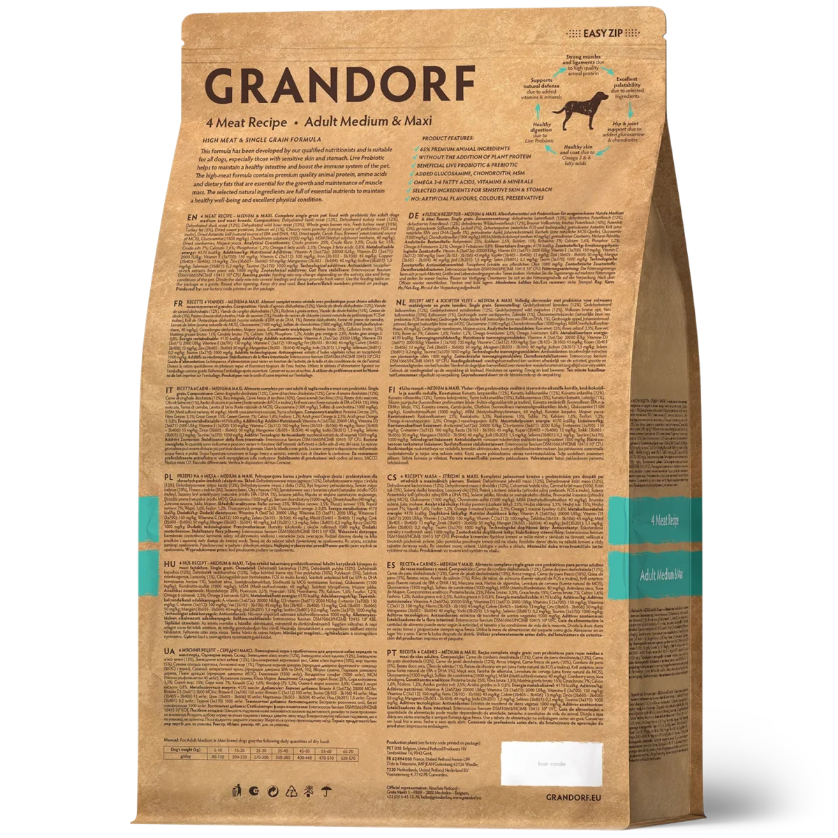 Grandorf 4 Vrste Mesa Adult Medium&Maxi - Slika 2