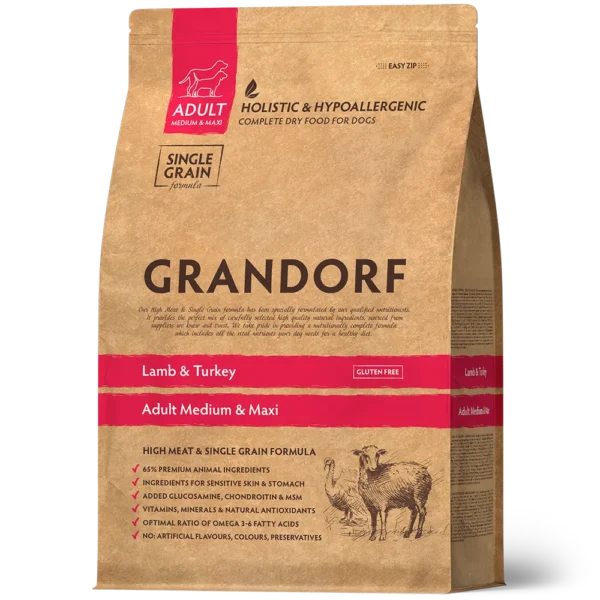 Grandorf Janjetina i Puretina Adult Medium&Maxi